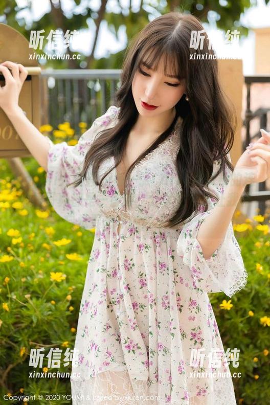 YouMi尤蜜荟-Carol周妍希 YouMi尤蜜荟 - 每一张Carol周妍希的连衣裙写真都是一首诗,分享的点滴让我不自觉要想象的越来越多…